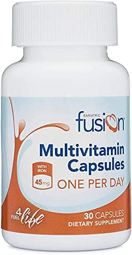 Bariatric Fusion One Per Day Bariatric Multivitamin with Iron | Easy to Swallow Capsule | Vitamin for Bariatric Surgery Patients | Gastric Bypass and Sleeve Gastrectomy | 30 Count | 1 Month Supply