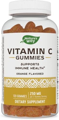 Nature’s Way Vitamin C Gummies for Immune Support*, Orange Flavored, 250 mg, 120 Gummies