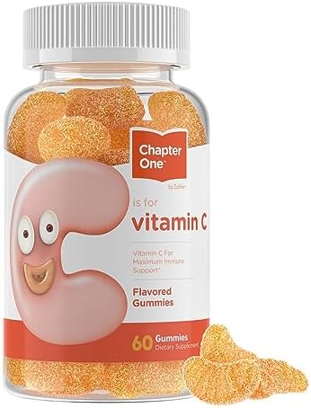 Zahler – Chapter One Vitamin C Gummies for Adults & Kids 125 mg (60 Flavored Gummies) Certified Kosher Gummy Vitamins C Chewable Vitamin Gummies – Chewable Vitamin C Gummy – Vitamin C Gummies Kids